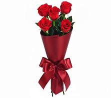 Букет 5 Красных роз Эдлесс Лав в Гаджиево