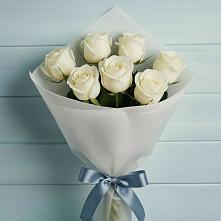 Букет 7 Белых роз Эдлесс Лав #REPLACE_PRED# Гаджиево