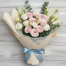 Букет цветов из:  Лизиантусы в Гаджиево