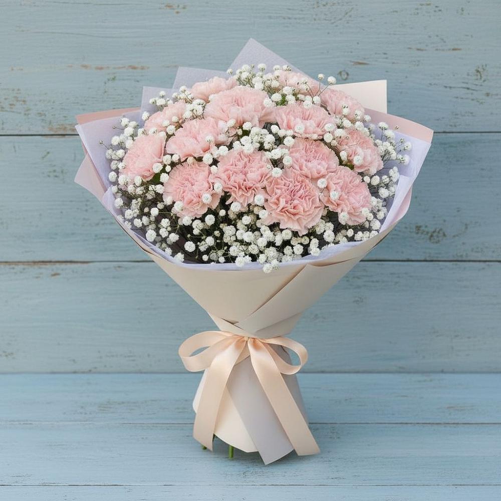 Букет цветов из: Гвоздики в Гаджиево