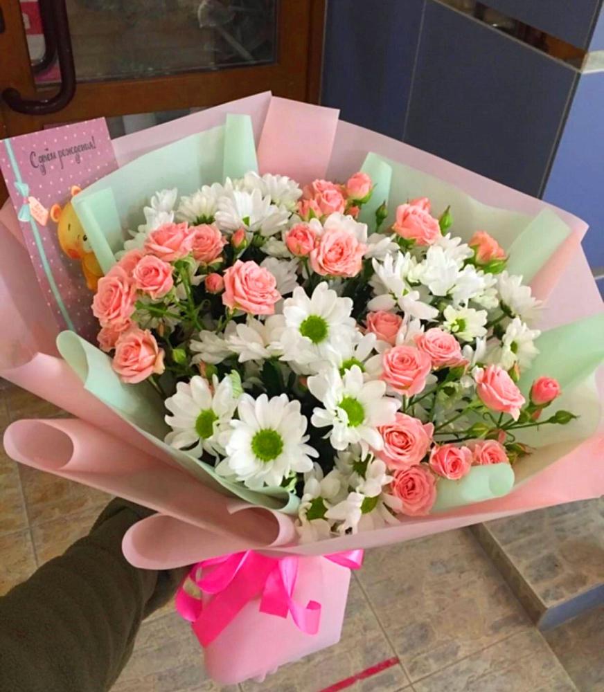 Букет цветов из: Розы и Хризантемы в Гаджиево