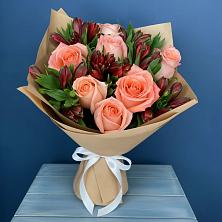 Букет цветов из:  Розы и Альстромерии в Гаджиево