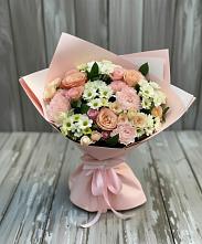 Букет цветов из:  Гвоздики, Розы и Хризантемы в Гаджиево