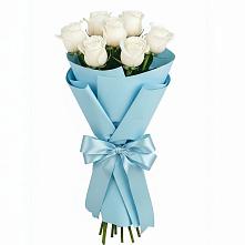 Букет 7 белых роз Проуд #REPLACE_PRED# Гаджиево