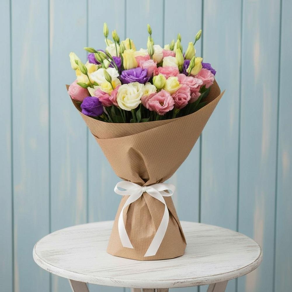 Букет цветов из: Лизиантусы в Гаджиево