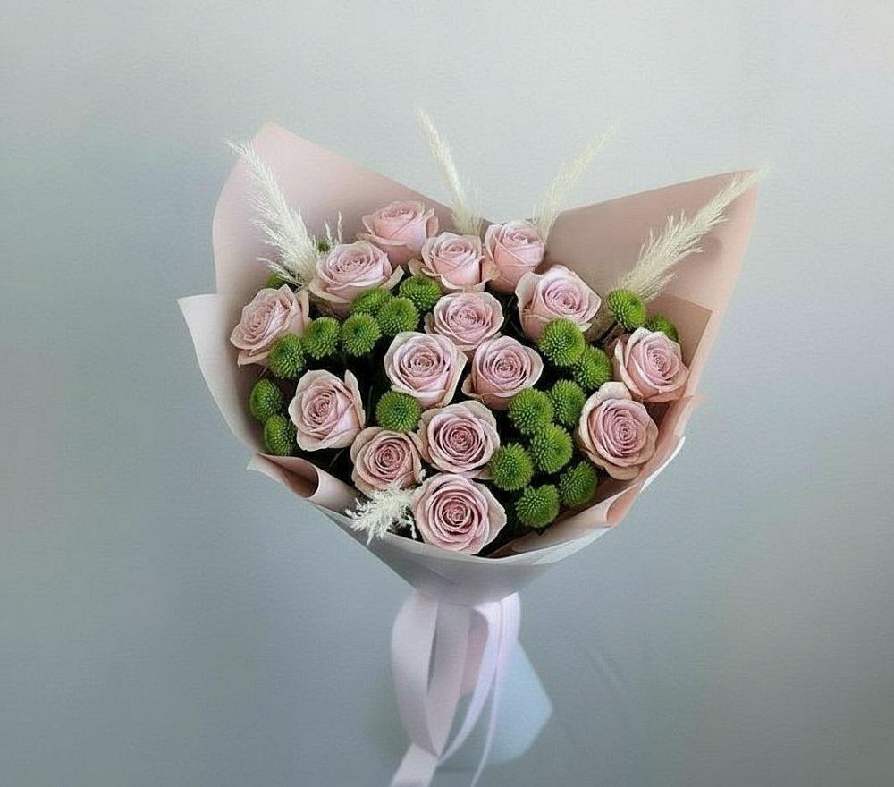 Букет цветов из: Розы и Хризантемы в Гаджиево