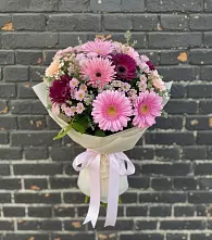 Букет цветов из:  Герберы и Хризантемы в Гаджиево