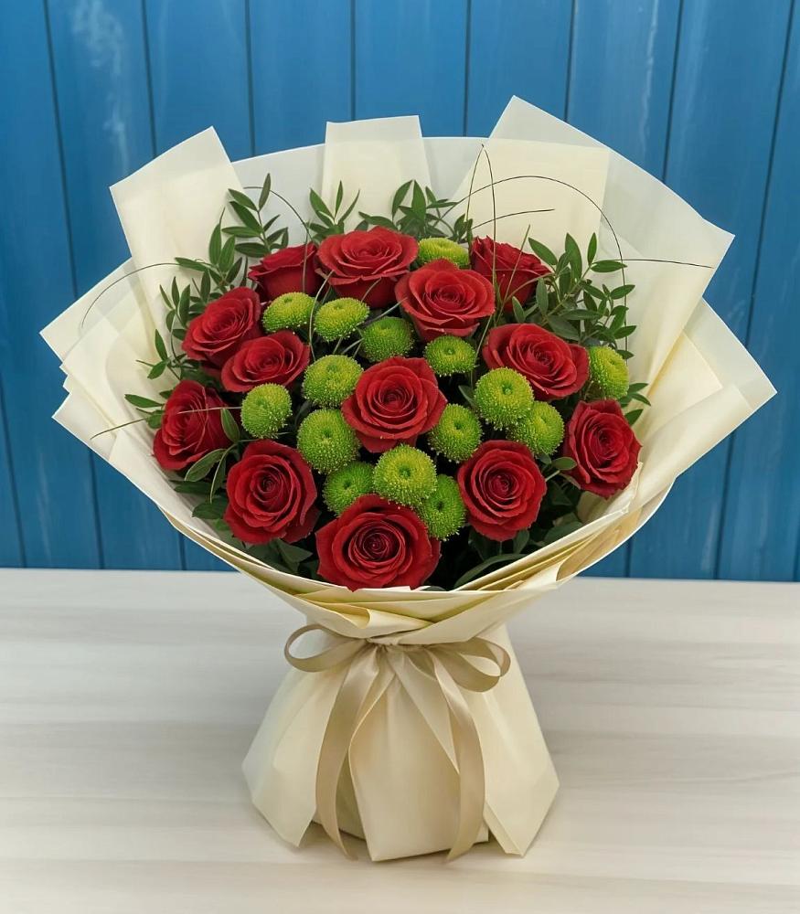 Букет цветов из: Розы и Хризантемы в Гаджиево