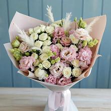 Букет цветов из:  Альстромерии и Розы в Гаджиево